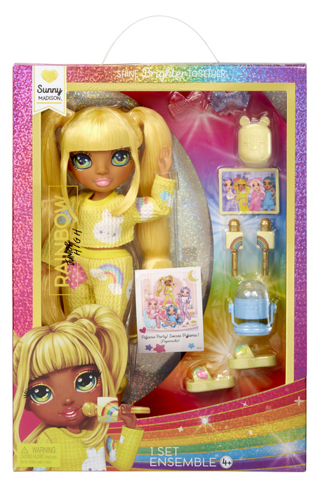 Rainbow high junior high pj party - sunny (yellow)