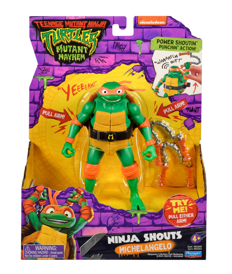 Boti teenage mutant ninja turtles ninja shouts speelfiguur - michelangelo