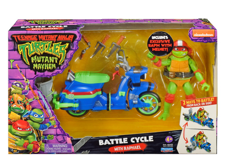 Boti teenage mutant ninja turtles battle cycle scooter met raphael