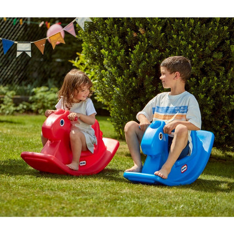 Little tikes rocking horse 42.6x29x85.5 cm blauw