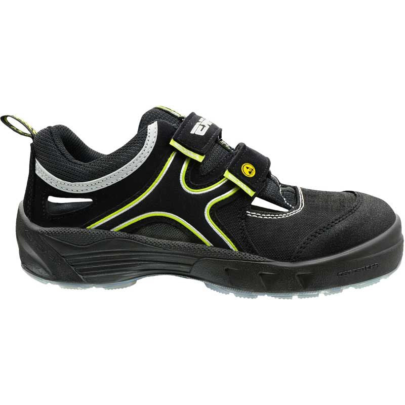 Hks sandaal k1 am s1p esd | zwart geel | maat 45 - 00.162.049.45