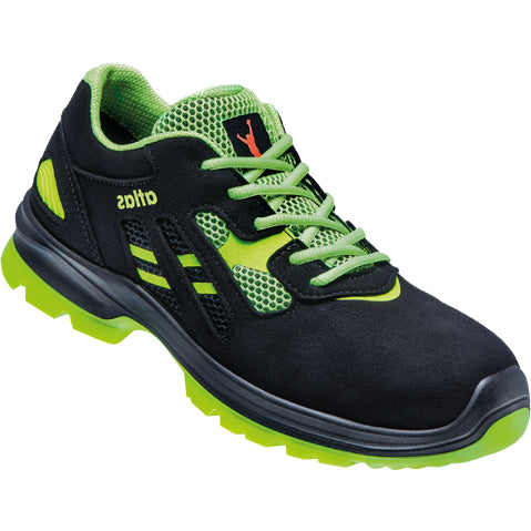 Atlas werkschoen flash 2600 laag s1 | zwart groen | maat 46 - 00.012.059.46