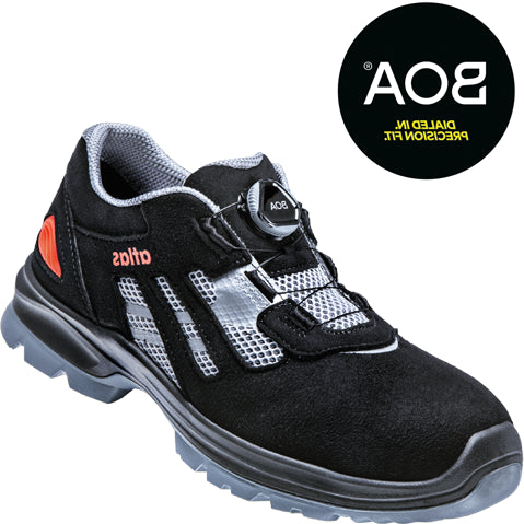 Atlas werkschoen flash 3205 xp laag boa s1p | zwart grijs | maat 41 - 00.012.167.41