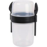 Excellent houseware saladebeker kunststof met bestek 1100ml