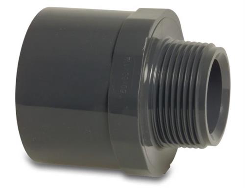 Pvc puntstuk 25 32mm x 3 4 10 bar