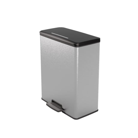 Curver decobin pedaalemmer 65l zilver metallic