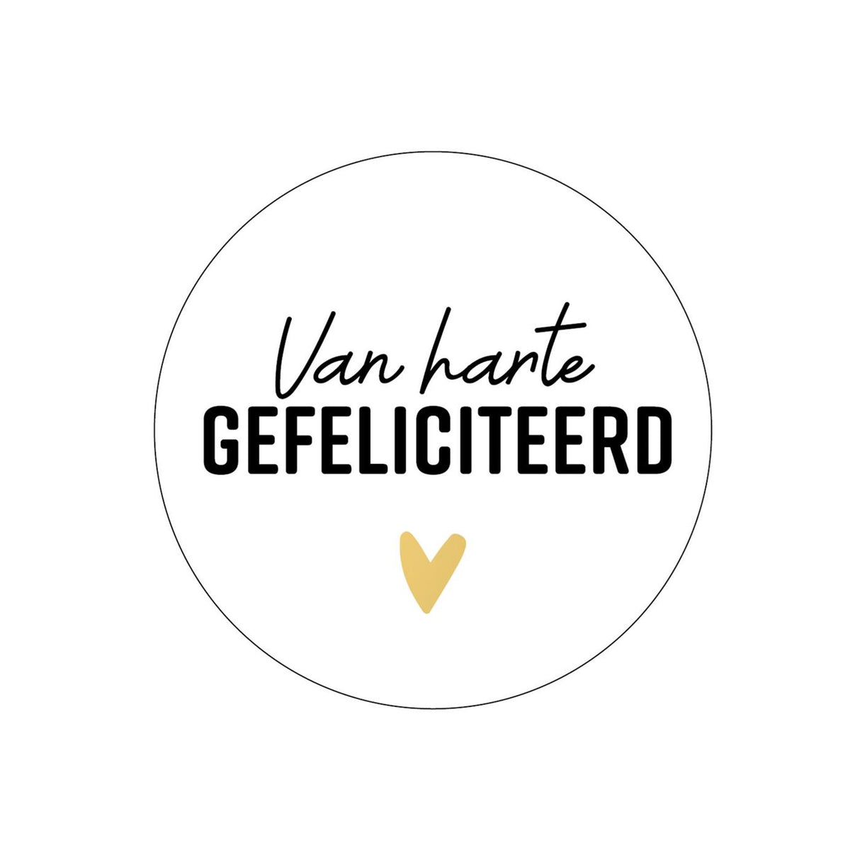 Kassaplan stickers van harte gefeliciteerd ø40mm rol a 250 stuks
