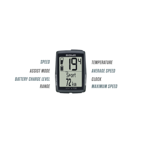 Sigma sport sigma fietscomputer eox view 700
