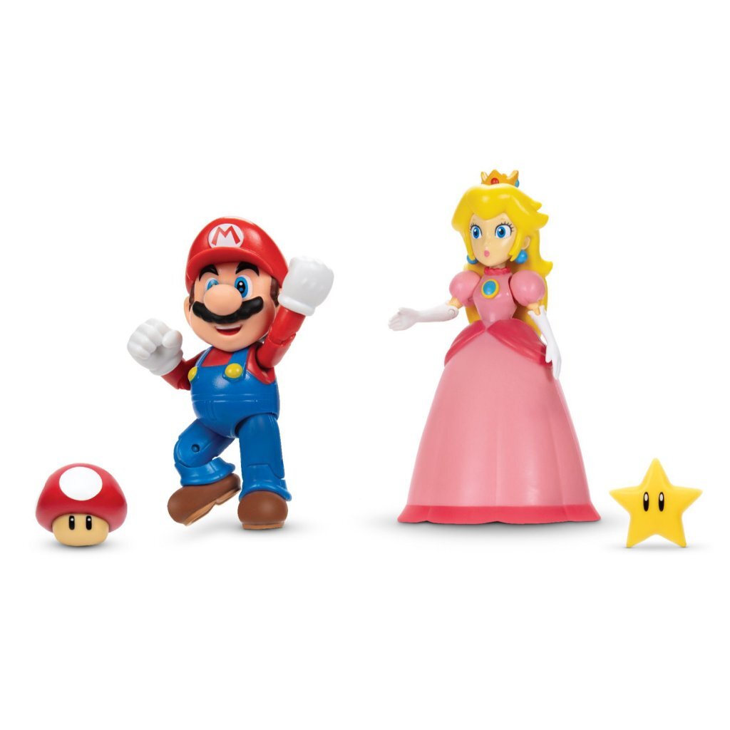 Super Mario figurerar Mario och Peach