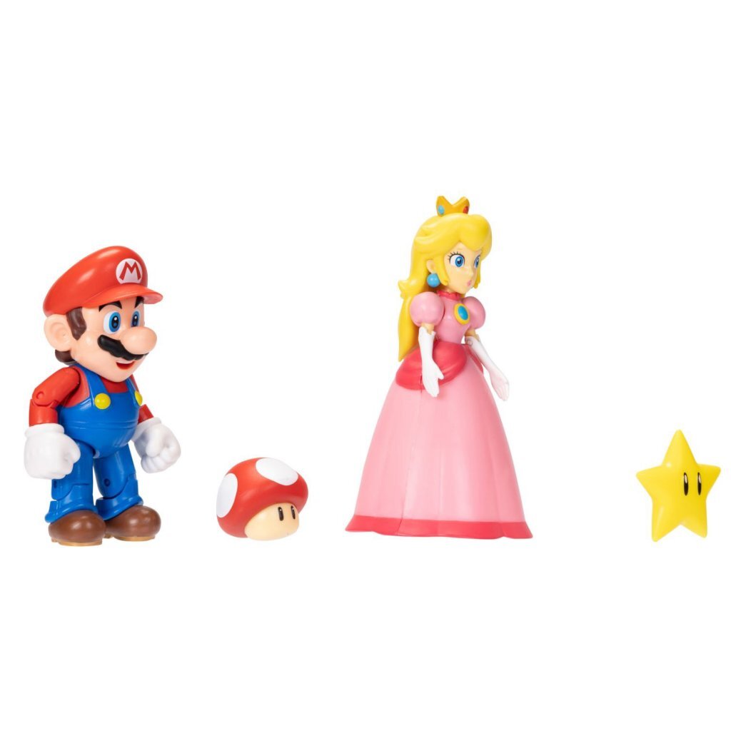 Super Mario figurerar Mario och Peach