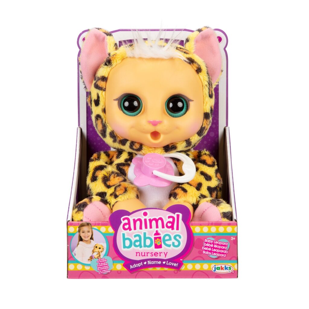 Jakks animal babies luipaard + geluid