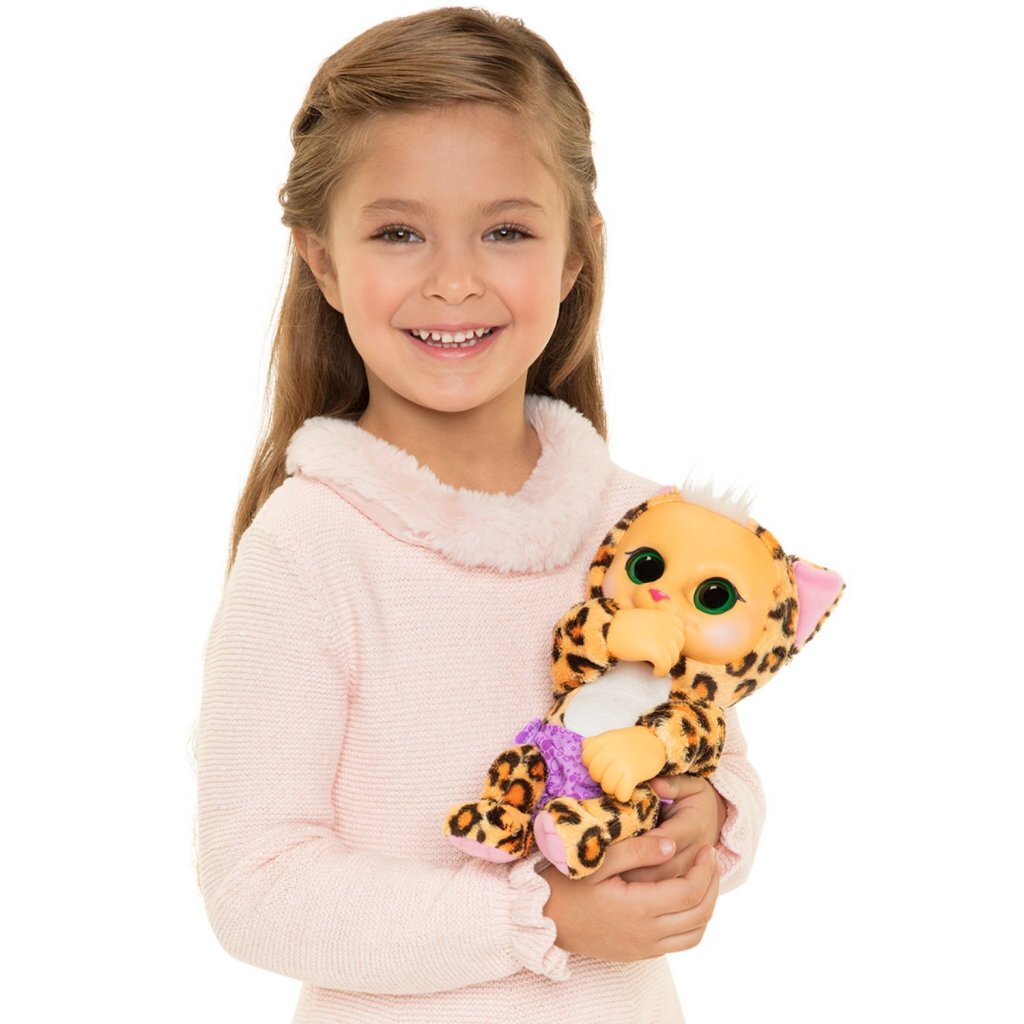 Jakks dyrebabyer leopard + lyd