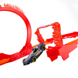 Hot Wheels Track Track Builder Flame Stunt Set