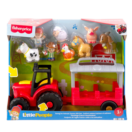 Fisher price fisher-price little people dierenverzorgingsboerderij tractor cadeauset - muzikale tractor met figuren