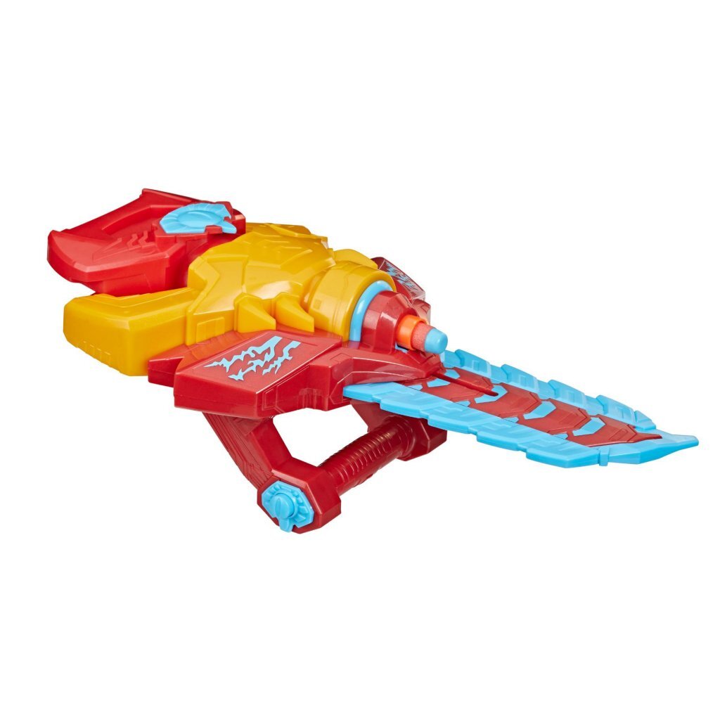 Nerf nerf mech frappe monstre chasseurs iron man + 3 fléchettes