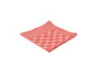 Producten theedoek blok 65x65cm rood 6 stuks