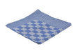 Producten theedoek blok 65x65cm blauw 6 stuks