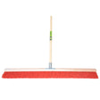 Mm eurotool producten bezem 100cm rood nylon plusstokhouder mm plussteel 150cm