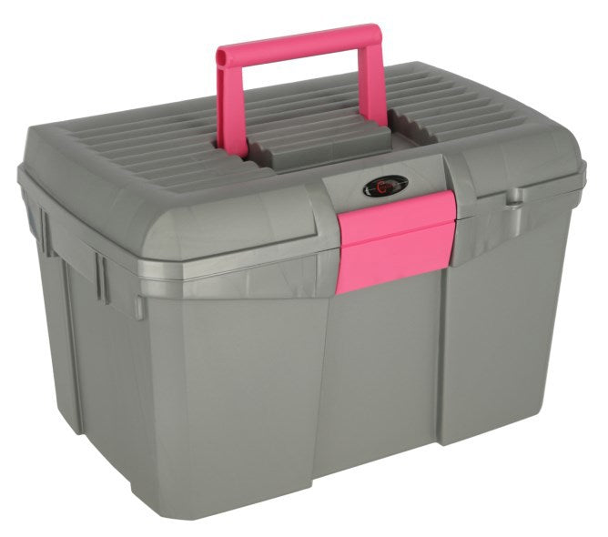 Producten poetskist siena plus inzetbakje grijs roze