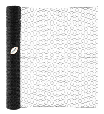 Giardino producten gaas zeskant zwart 25 1 0 0 50m x 5m