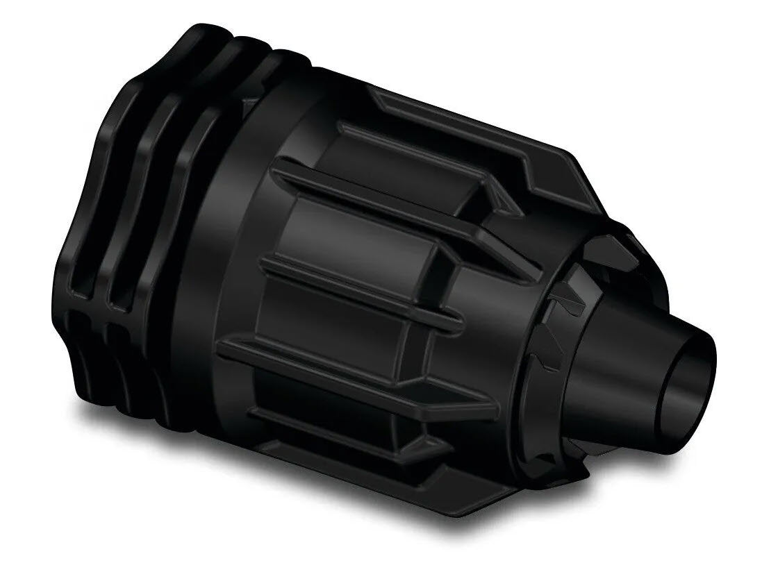 Producten eindkap pp 16 mm quick joint 6bar zwart v bevloeiingsslang