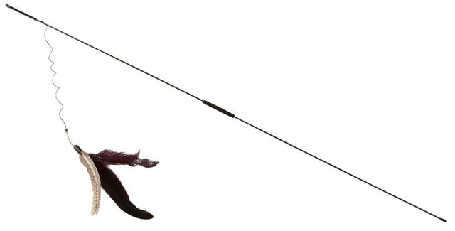 Producten kattenspeelhengel xxl met 3 hangers 95 cm
