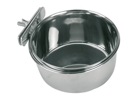 Kerbl producten rvs bakje 300 ml 12 cm schroefbevestiging voor vogels
