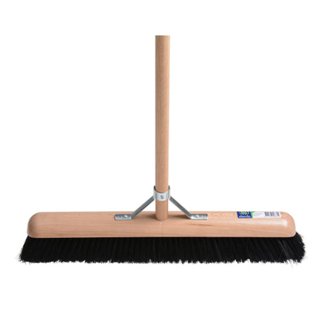 Mm eurotool producten kamer zaalveger fsc 60cm hout kunsthaar mm met steel 150cm