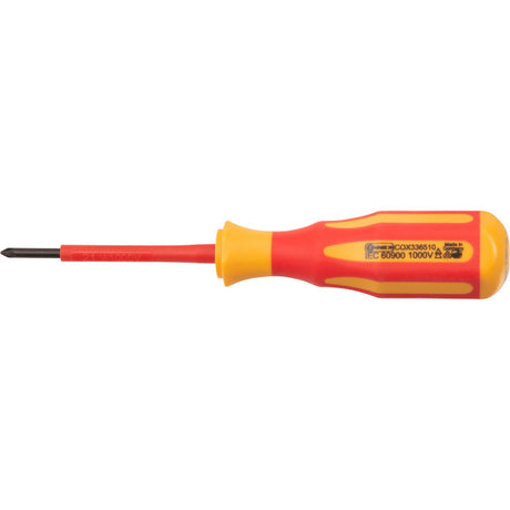 Connex producten schroevendraaier kruis pz1 80mm geisoleerd 1kv