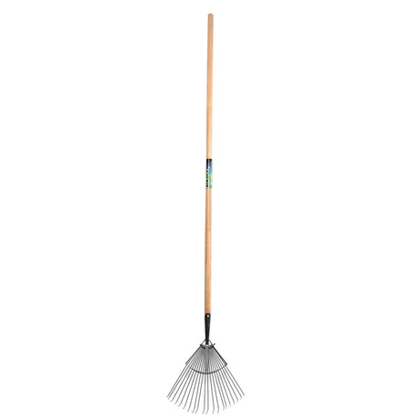 Mm eurotool producten gazonhark mm prof 20tds rond met steel 160cm