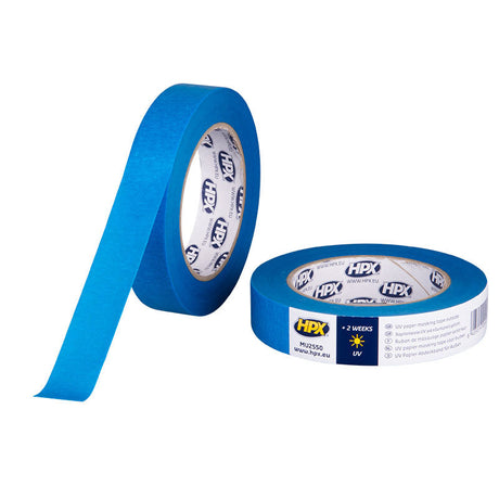 Hpx producten afplakband masking tape uv blauw 25mm x 50m