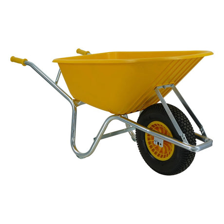 Fort producten kruiwagen 100l geel type pe100