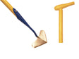 De wit producten hartschoffel gesmeed 16cm steel 170cm dewit