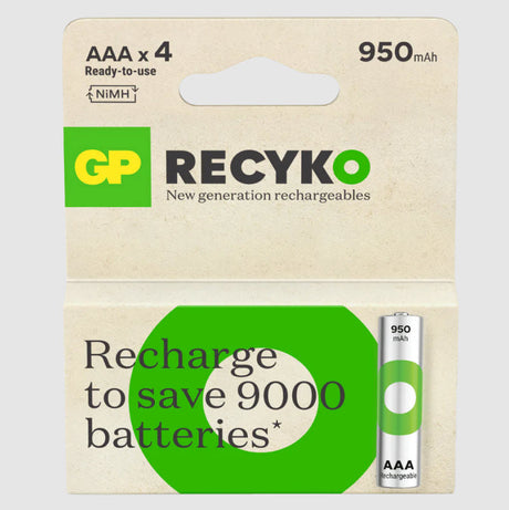 Gp producten batterij oplaadbaar aaa 950mah x4st