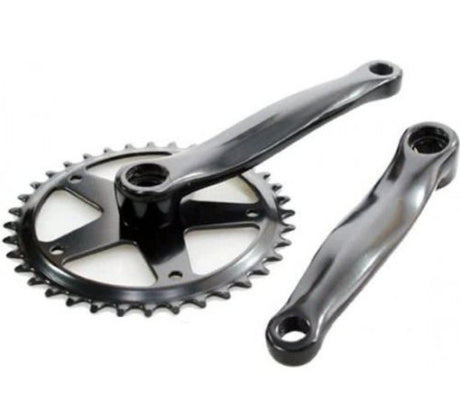 Crankstel 44t alu zwart 3 32 vlak