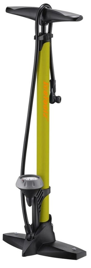Icetoolz 240a451 hogedrukpomp voetpomp staal met meter 160psi geel