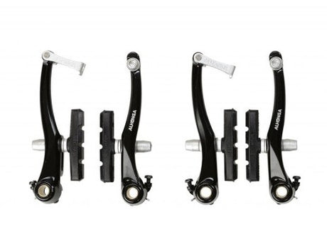 V-brake rem-set zwart voor + achter compleet