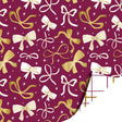 Kassaplan coated cadeaupapier dubbelzijdig 50cm 100m bows burgundy purple