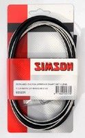 Simson Bollerbrake Brems Kabel Set Fäerdeg Stolflow Black op Kaart