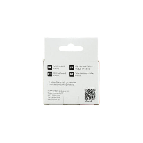 Rema tip top nederland b.v. simson 020241 schijfremblok e-bike