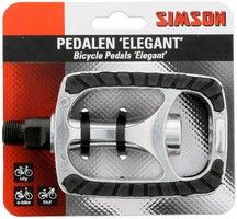 Pédales Simson Set Elegant 9 16 pouces Silver Black