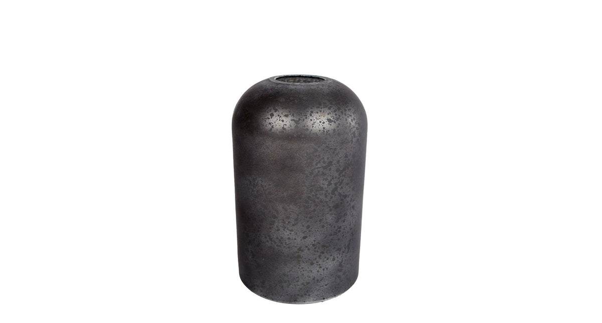 Vaas ted m zwart glas 8x8x12,5cm