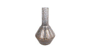 Vaas brent s goud messing glas 11x11x15cm