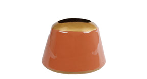 Vaas mira s warm terra metaal 16x11x13cm