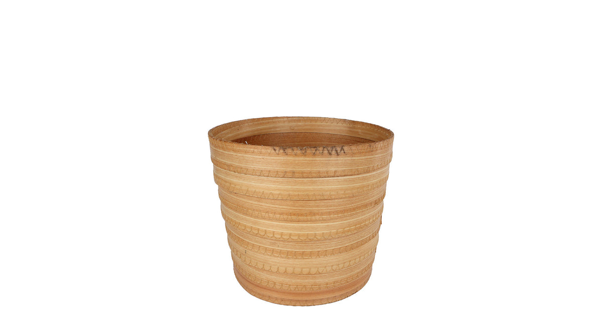 Mand aicha m naturel hout 19,5x15x17cm