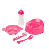 Toi-toys beau babypop 31cm met accessoires eetset+flesje+potje 2 assorti
