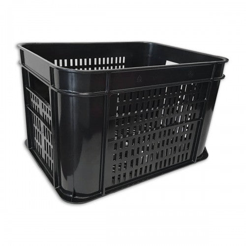 IMP Plastic Bicycle Crate Uni Black 40x30x25 cm