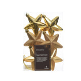 Decoris kersthanger kunststof licht goud dia7,5cm 6-delig