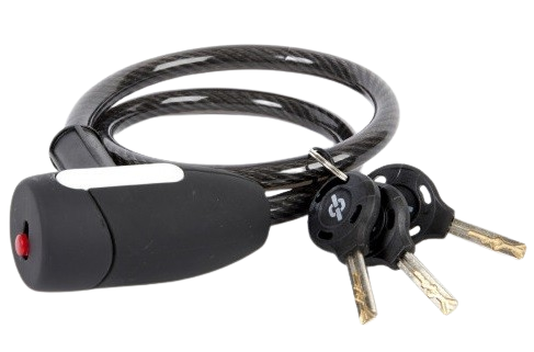 Pythonslot Cable lock 10x60cm Black on card