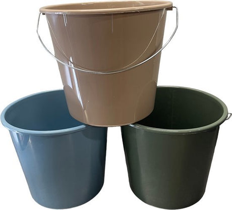 Producten huishoudemmer kunststof 10 liter eco kleuren
